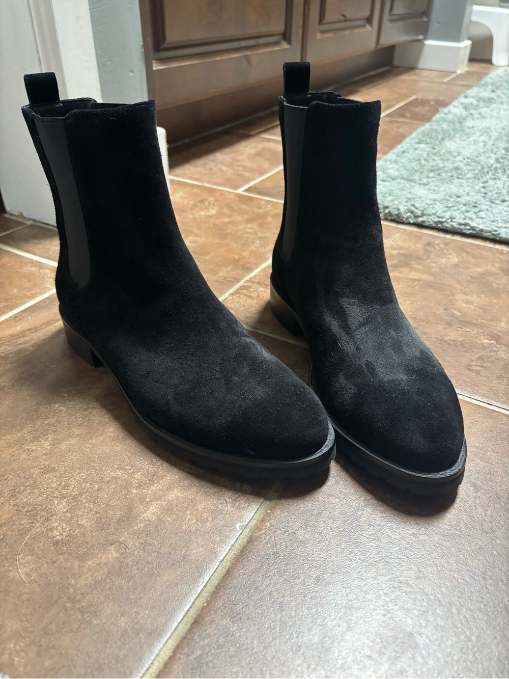 Jack Rogers Black Chelsea Boots - Suede Ankle Boot NWOT